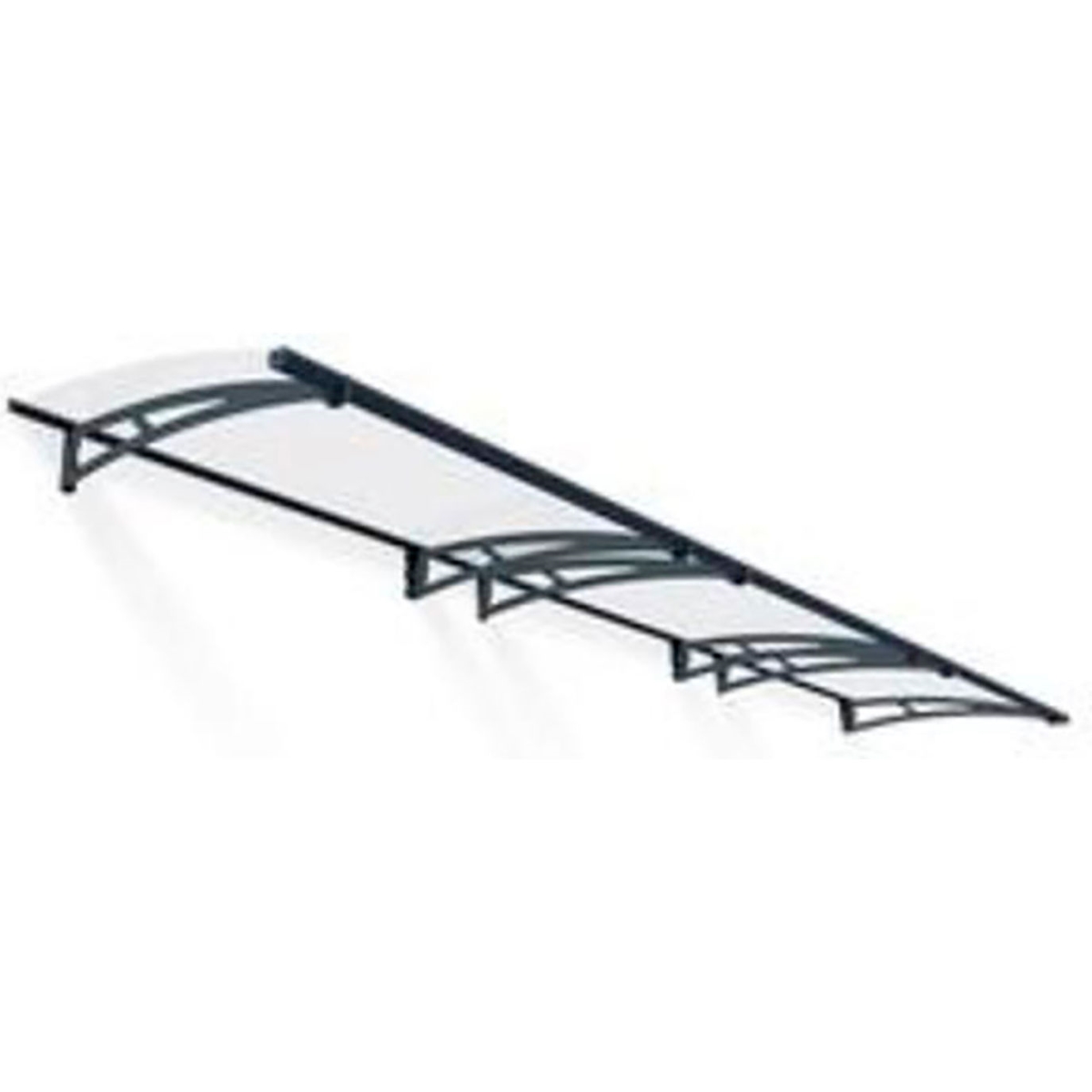 B3234912 15 x 3 ft. Palram Canopia Aquila 4500 Awning, Gray & Clear