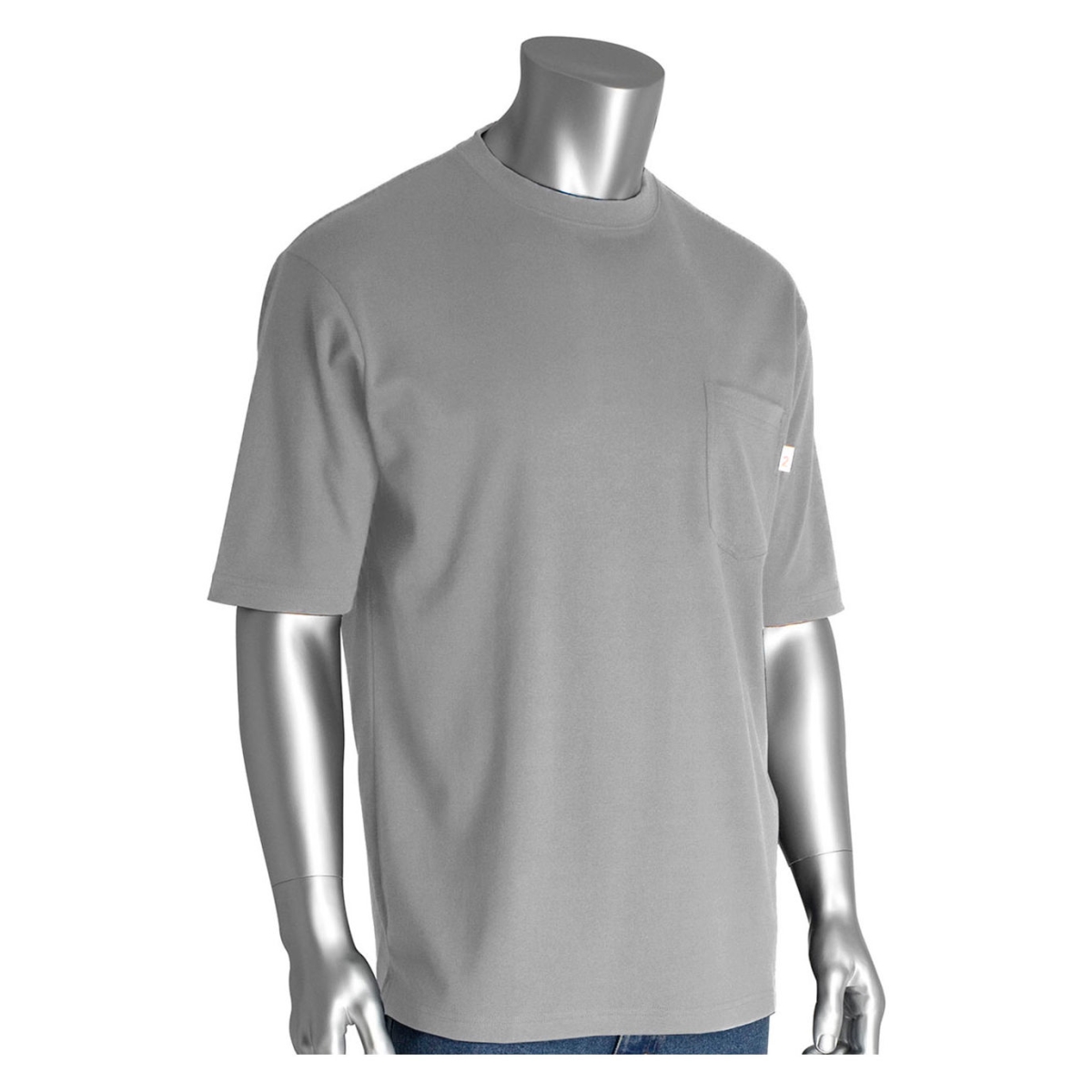 B3186721 Mens AR-FR Short Sleeve T-Shirt, Gray - Extra Large