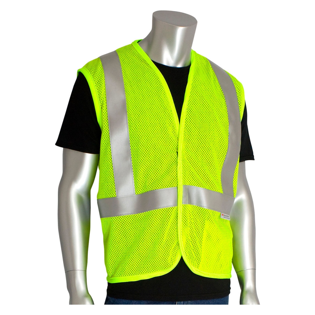 B3187186 AR-FR Class 2 High Visibility Mesh Vest, Lime Yellow - Medium