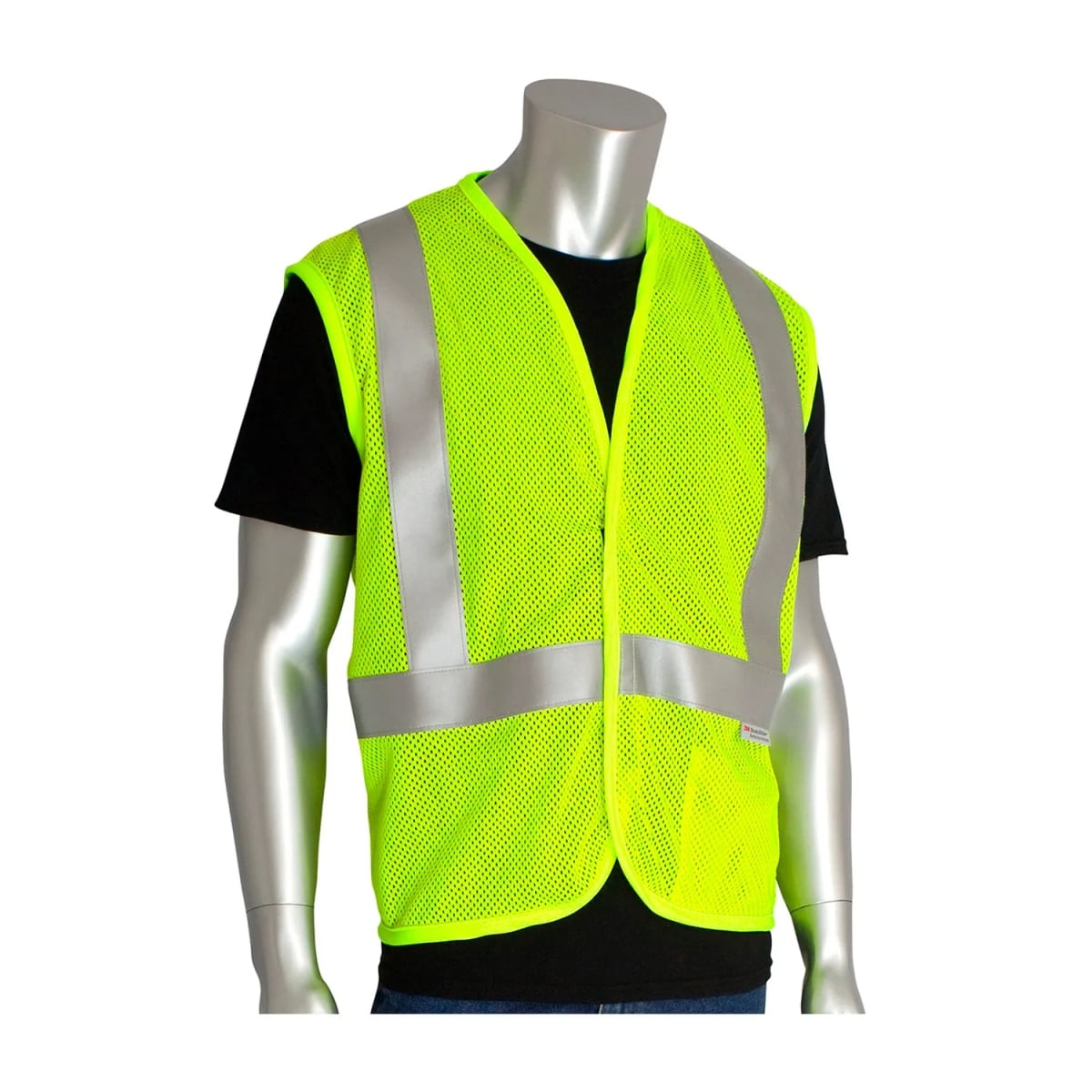 B3187188 AR & FR Class 2 High Visibility Mesh Vest, Lime Yellow - Extra Large