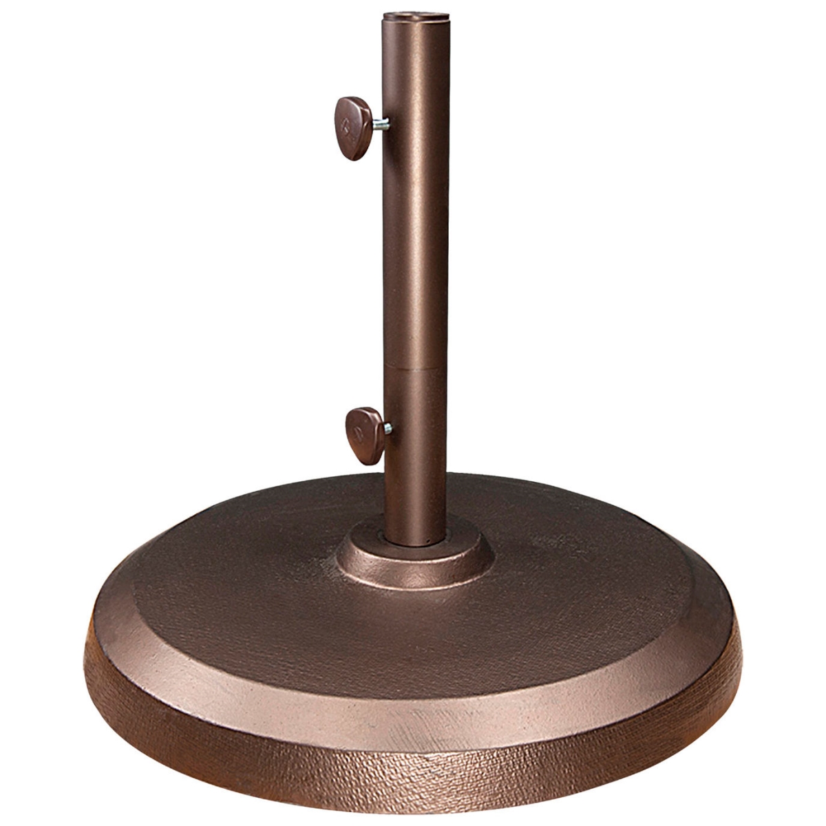 B3145467 Shademaker Commercial Round Base for Libra Cast Aluminum & 150 lbs Weight, Bronze