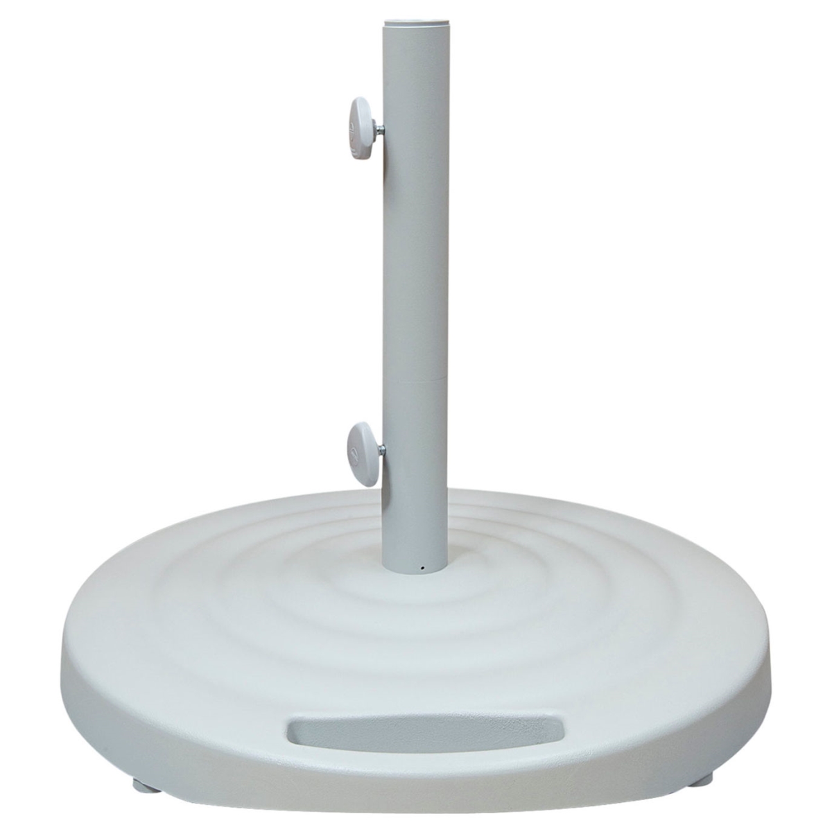 B3145606 Shademaker Round Base with Wheels for Libra Cast Aluminum & 100 lbs Weight, White