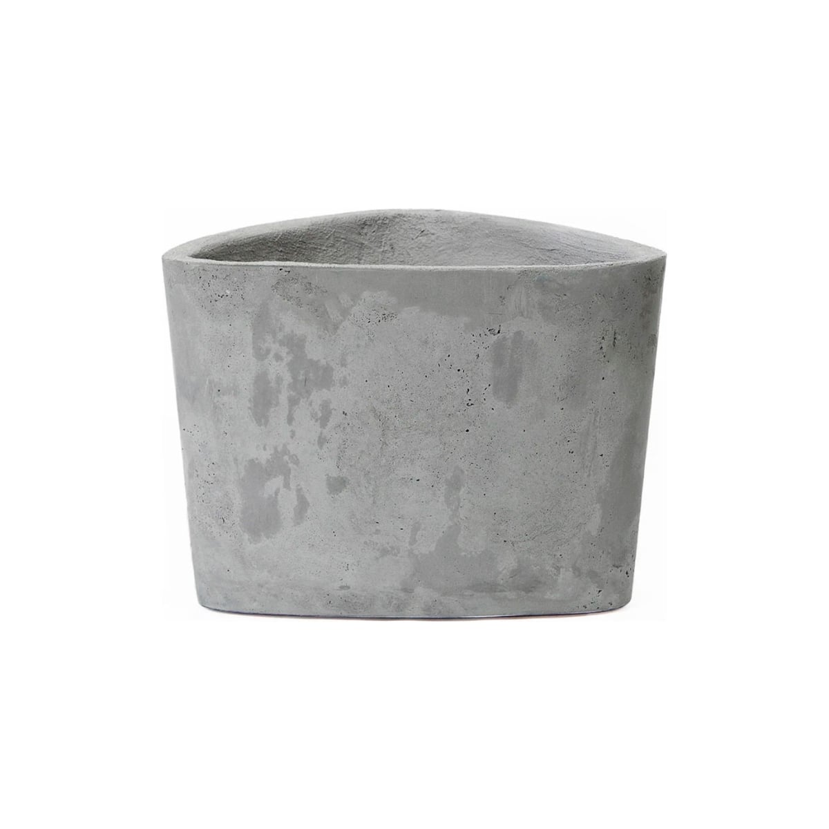 B3251770 Hawthorne Indoor & Outdoor Triangular Pot Planter, Stone - 13 x 12.5 x 9.5 in.