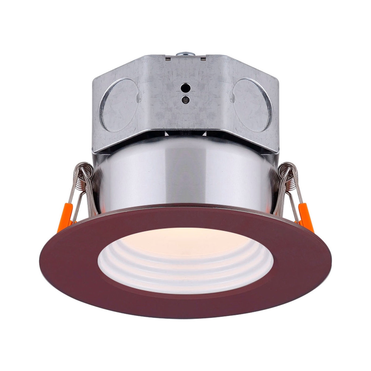 B2679392 3 in. Round LED Baffle Recess Down Light with 6W 120V 3000K, Bronze
