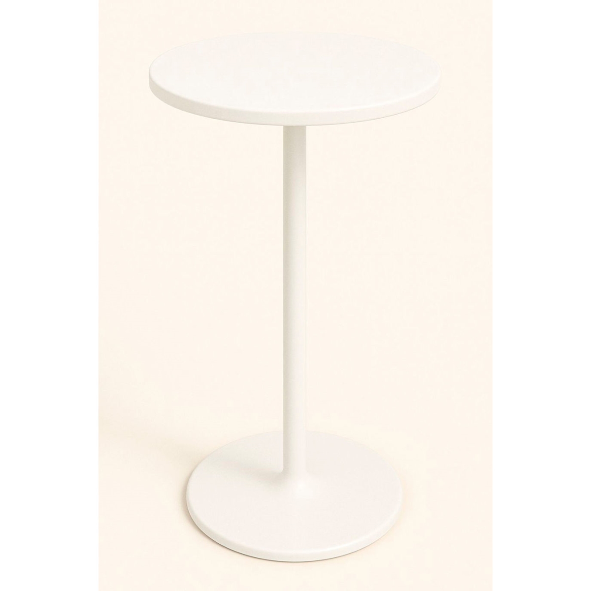 B3201778 24 in. Round Bar Height Table with 40 in. White Frame