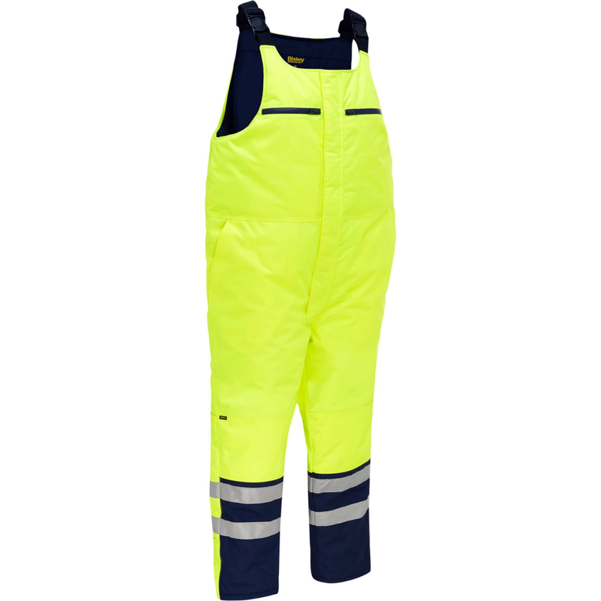 B3186243 Mens Bisley Extreme Cold Bib Overall, Yellow - Small