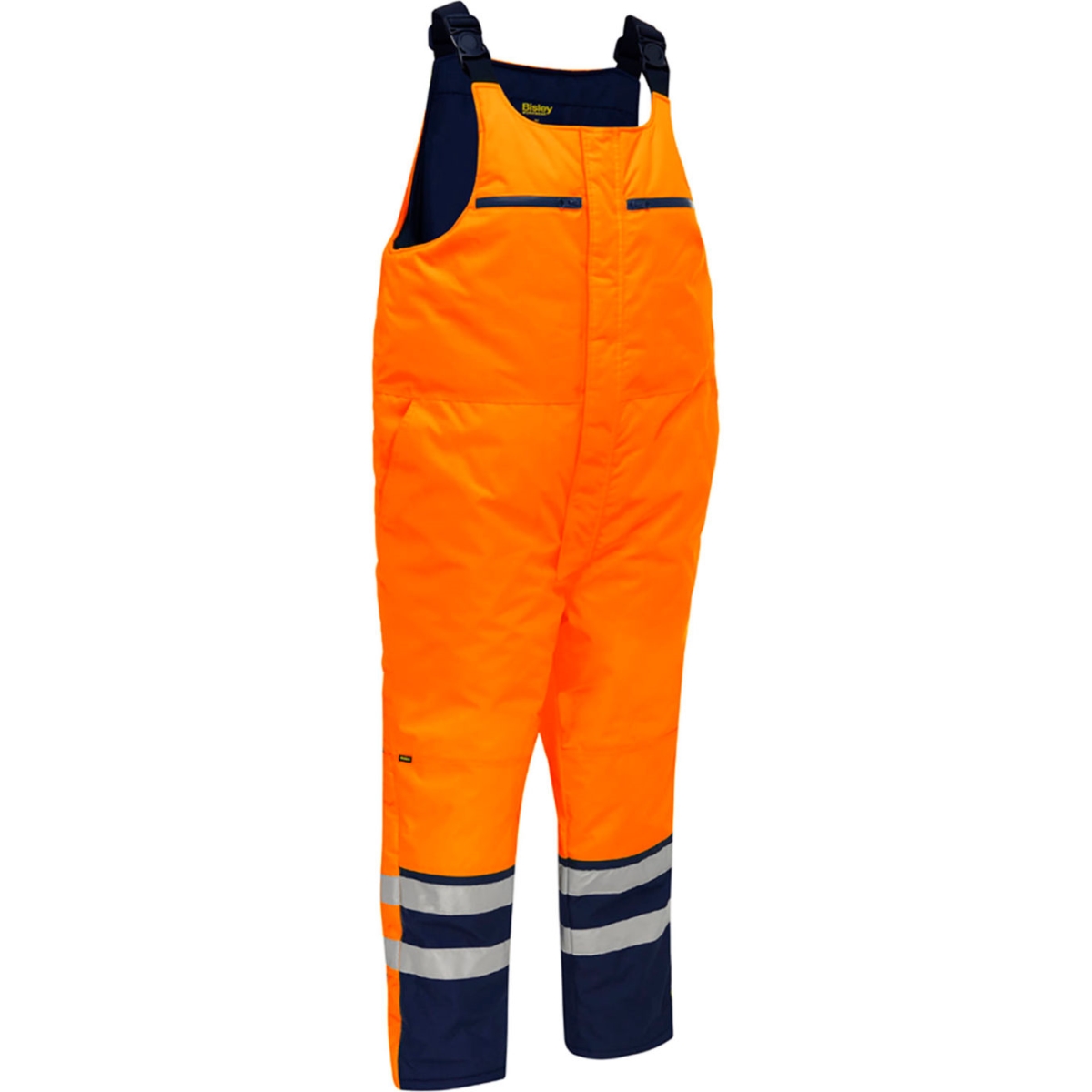 B3186253 Mens Bisley Extreme Cold Bib Overall, Orange - 3XL