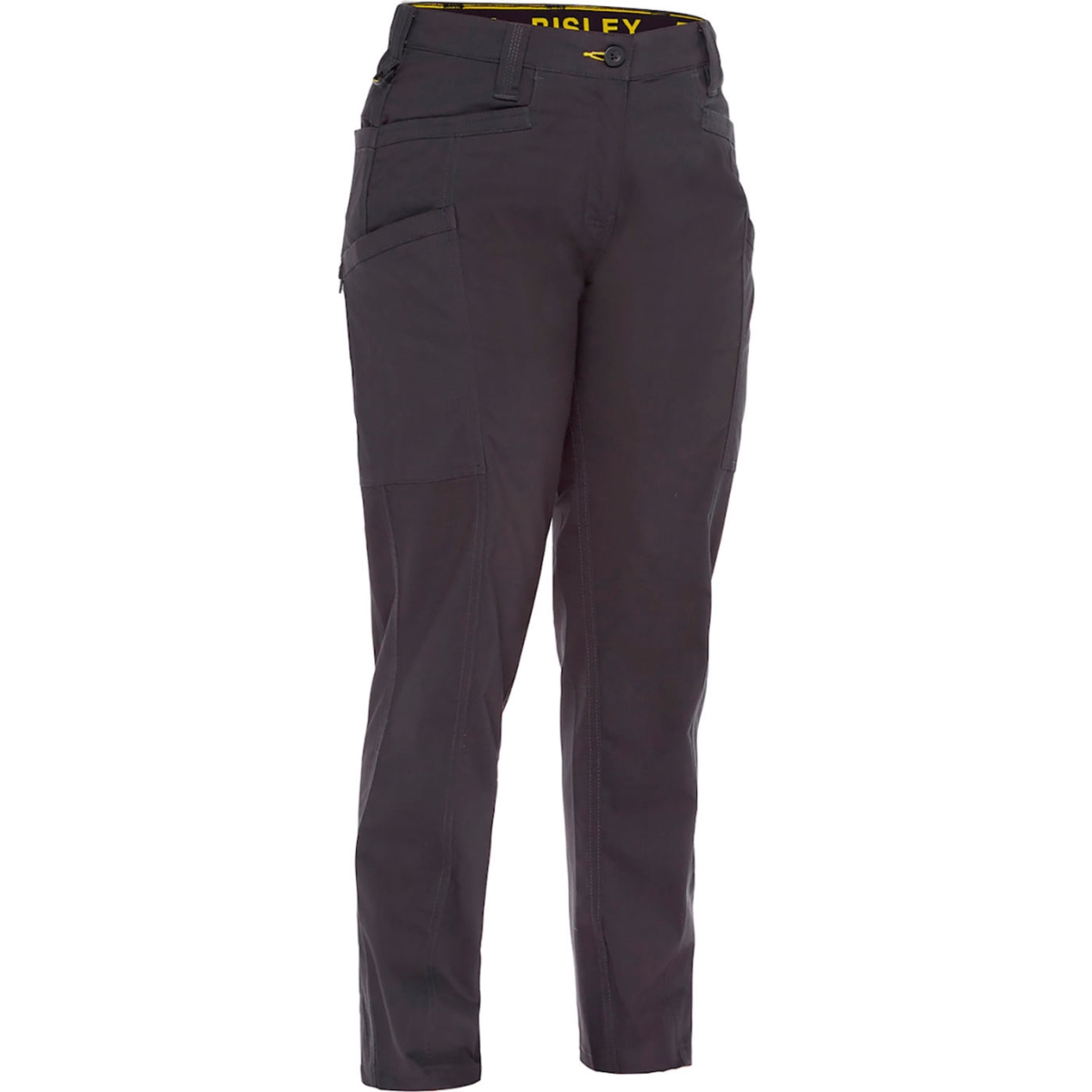 B3186548 Womens Bisley Stretch Ripstop Vented X-Airflow Work Pants, Gray - Size 12R