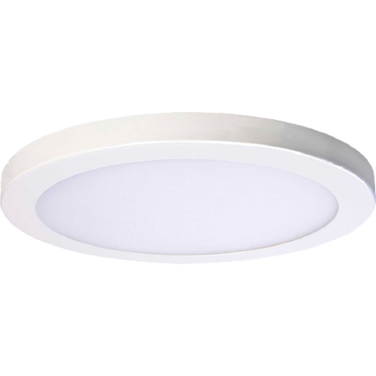 B2679397 11 in. Round Platter LED Flush Mount Light with 30W 120V 3000K, White