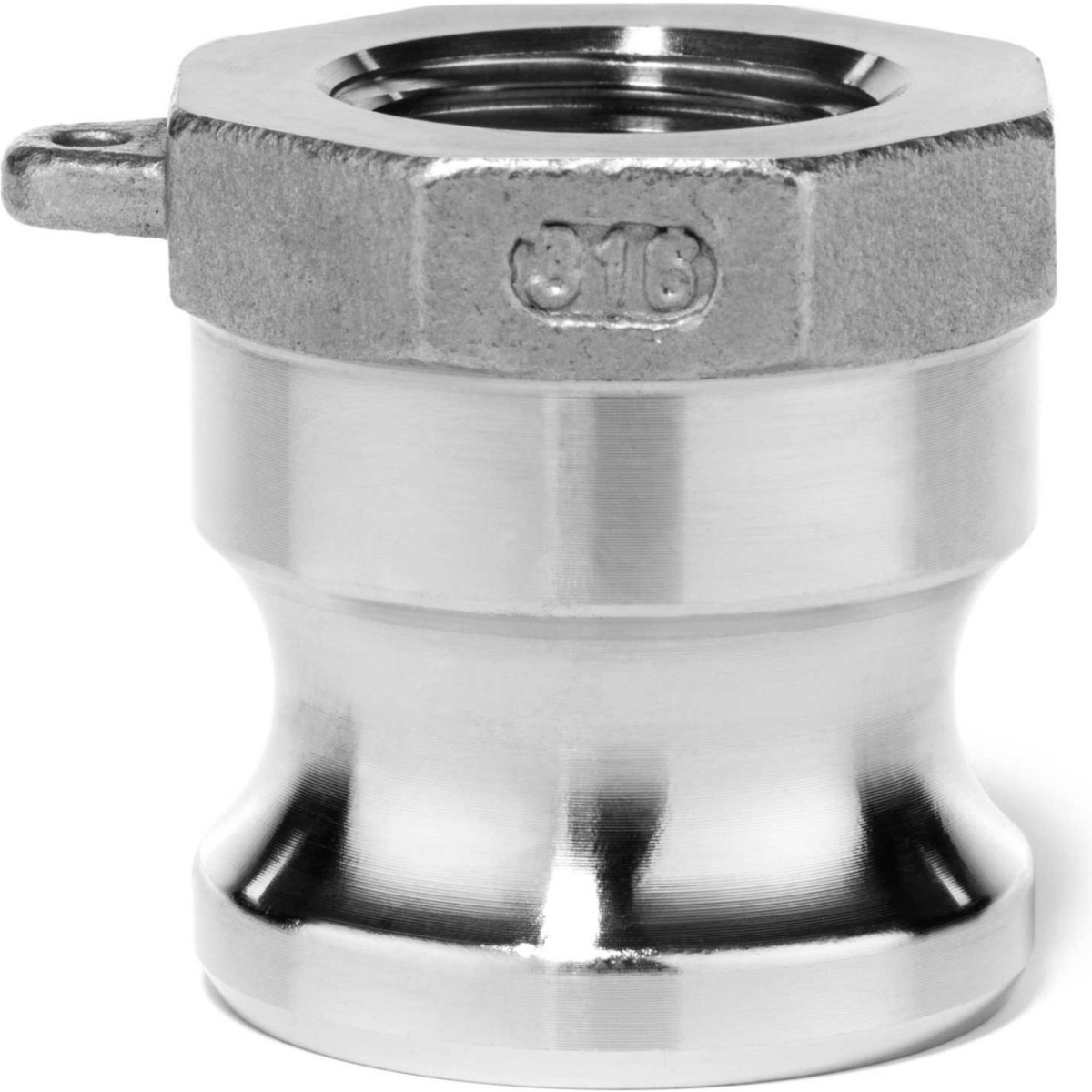 B2267094 0.5 in. 316-Stainless Steel Type A Adapter with Threaded NPT Female End
