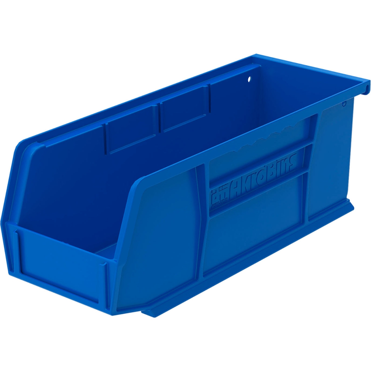 B3775212 AkroBin Plastic Storage Bin, Blue - 10.87 x 4.12 x 4 in.