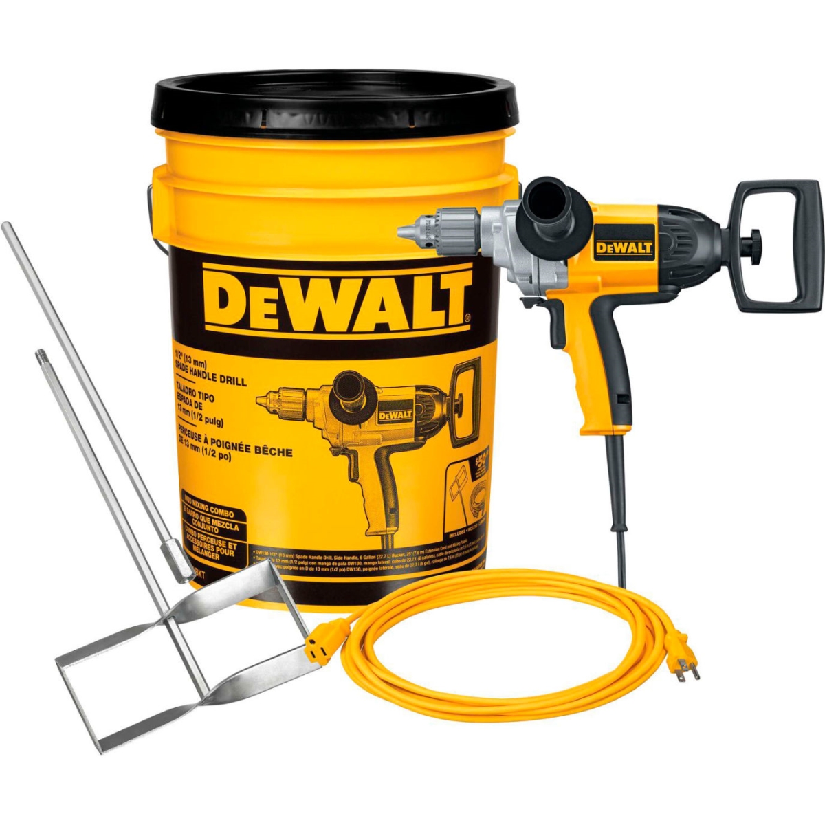 Stanley Black & Decker B3226132 0.5 in. DeWalt Spade Handle Drill Bucket