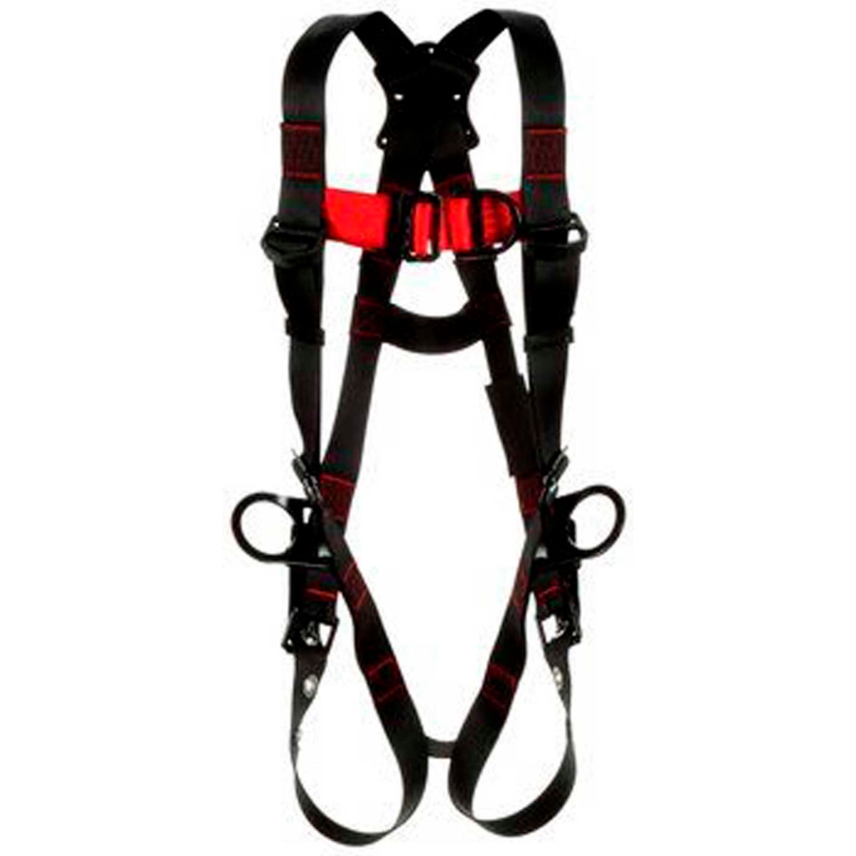 B2275181 Protecta 1161509 Vest Positioning Climbing Harness with Pass-Through Tongue Buckle, Black - 2XL