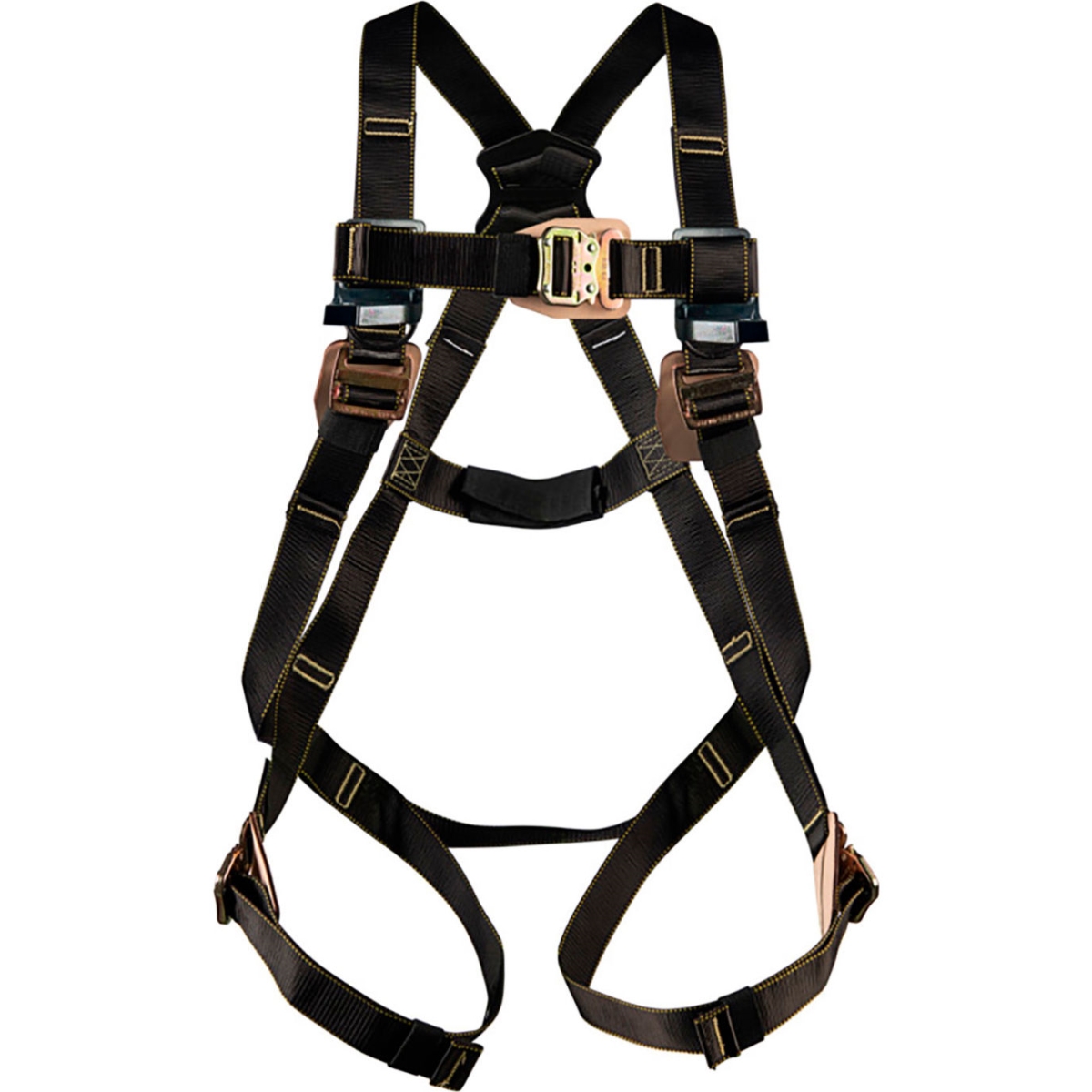 B3182224 Guardian Arc Flash Harness with Quick-Connect Buckle Back D-Rings, Black - Extra Large & 2XL