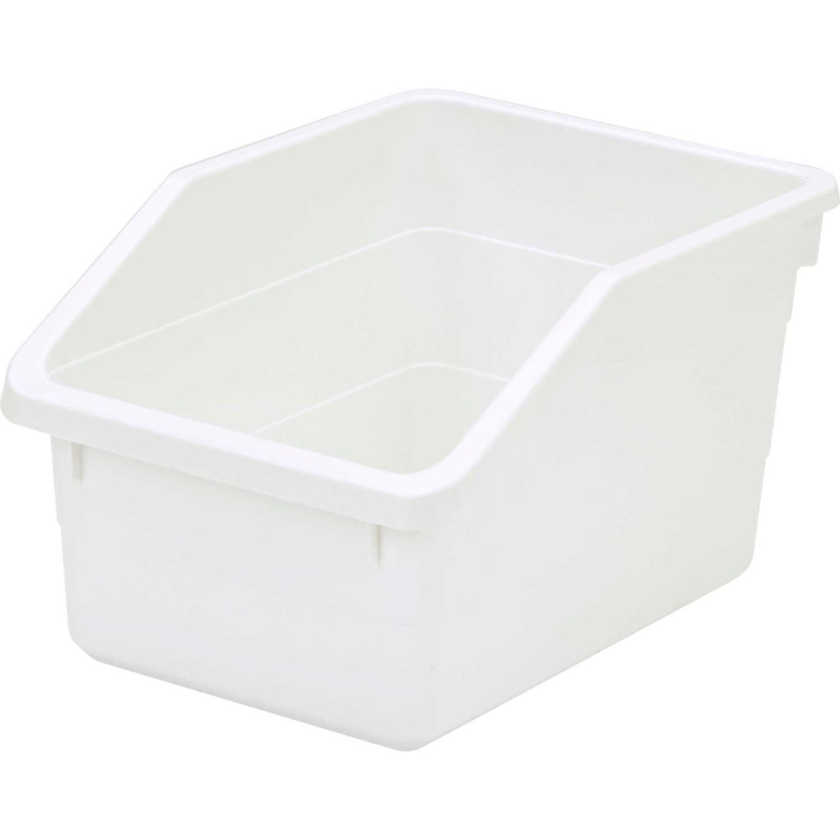 B2282628 7.5 x 10.25 x 6 in. Heavy Duty Plastic Nesting Storage Bin, White