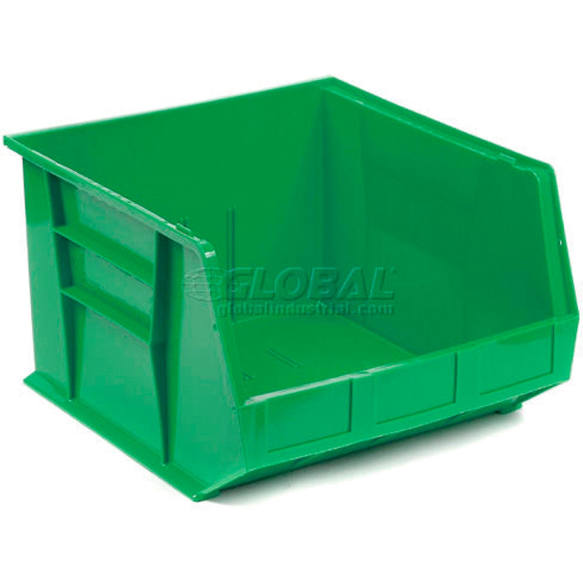 4272212 Plastic Hang & Stack Bin, Green - 18 x 16.5 x 11 in.
