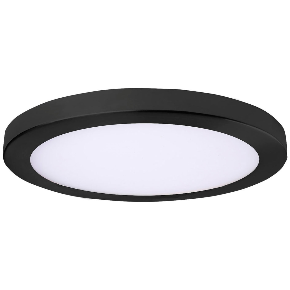 B3248010 15 in. LED Platter Light with 40W 2400 Lumens 120V, Black