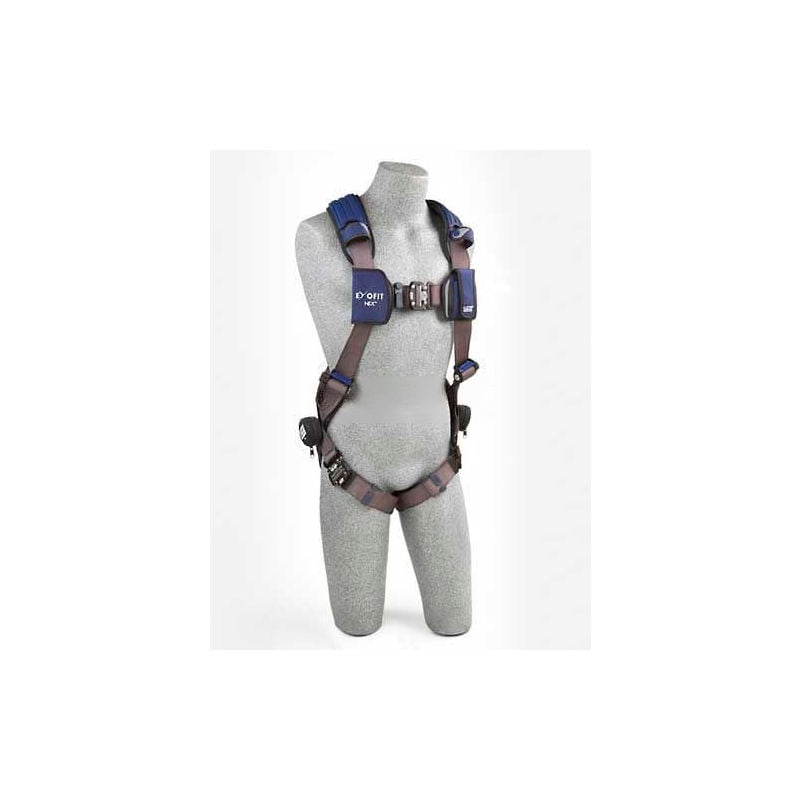 ExoFit(TM) X300 Fall Protection Harness, L, 420 lb, Quick-Connect Chest/ Quick-Connect Leg Straps