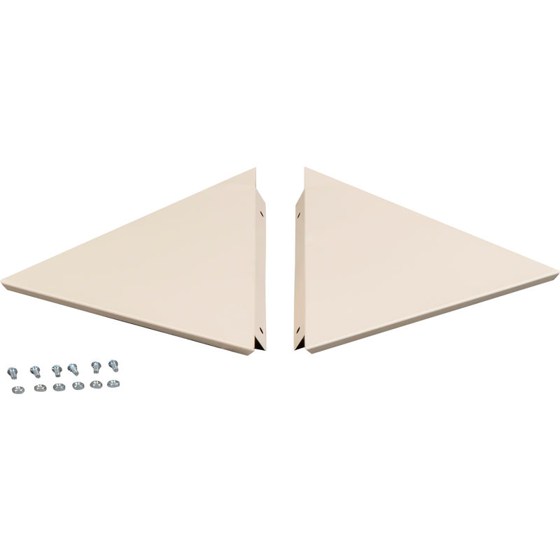 Global Industrial 799148TN 12 in. Locker Corner Slope Top Kit, Tan