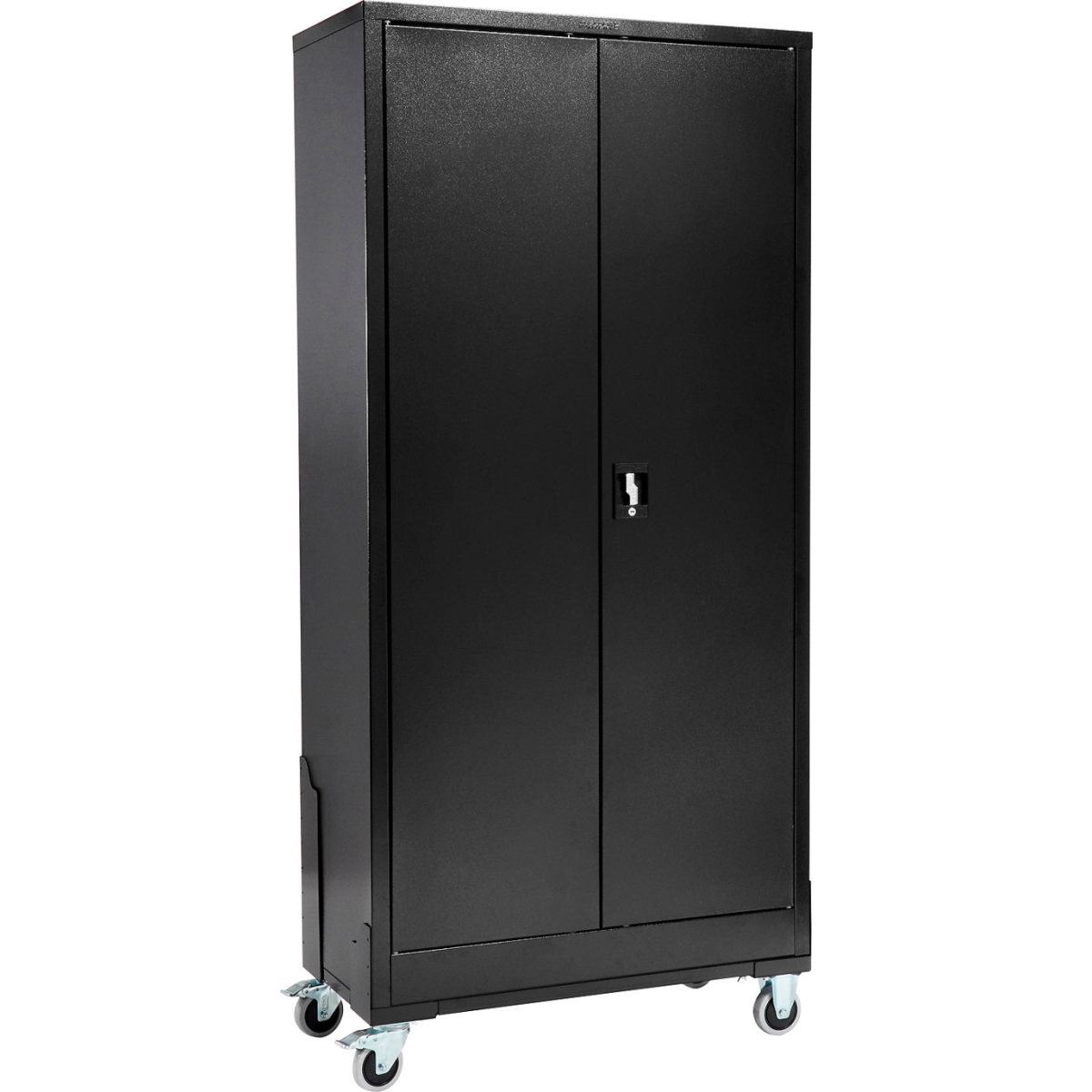 Global Industrial 361872ABKDLY Mobile EZ Assemble Storage Cabinet, Black - 36 x 18 x 72 in.