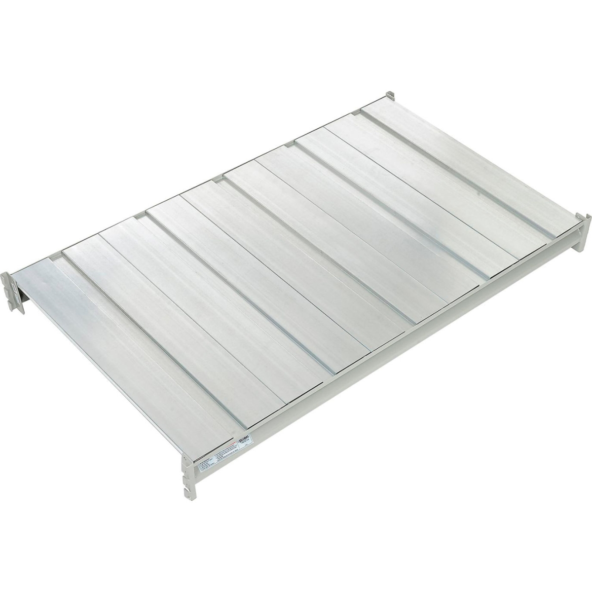 Global Industrial B3192472A Additional Shelf Extra Heavy Duty Rack Steel Deck, Gray - 60 x 18 in.