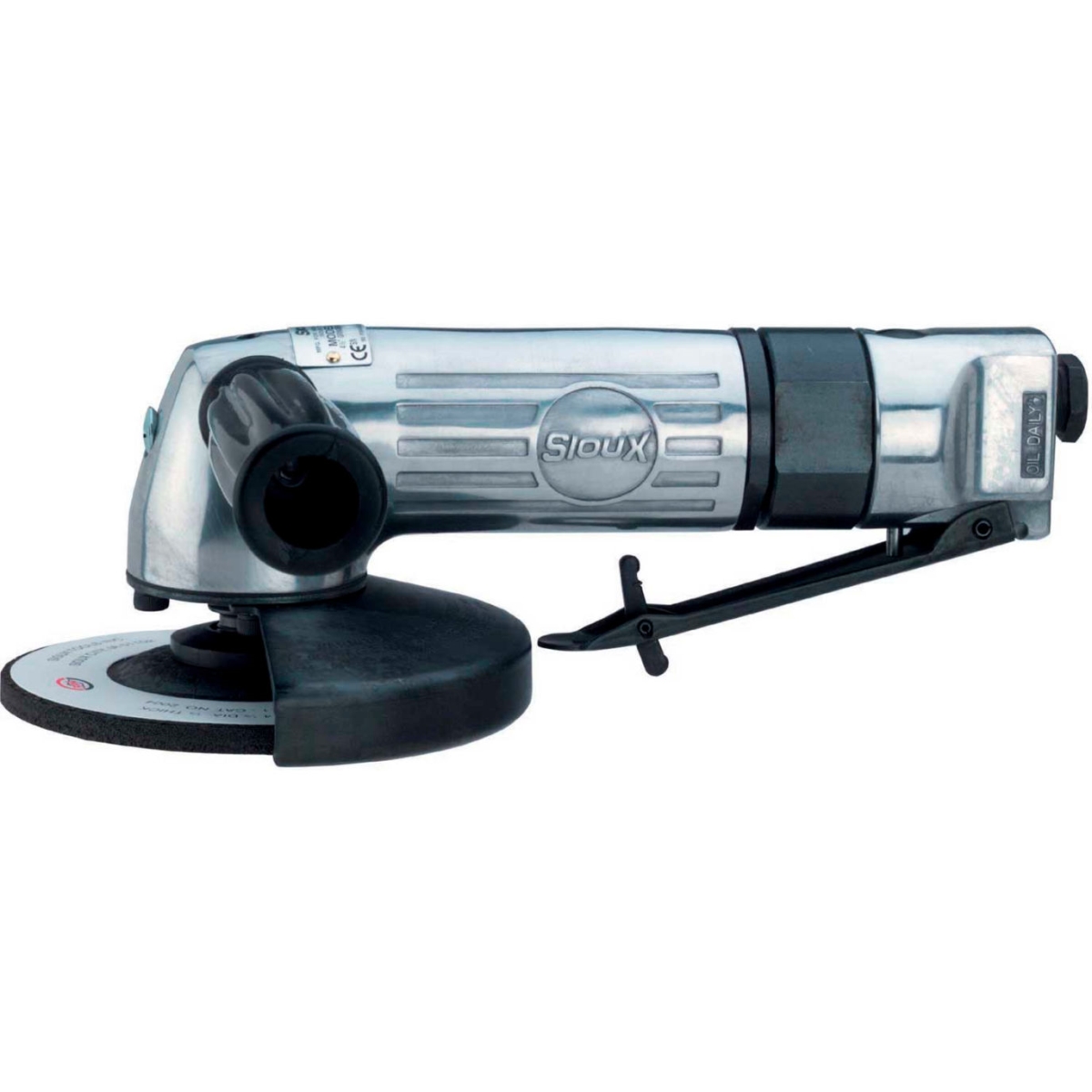 B2680307 4.5 in. 12000 RPM Sioux Tools Right Angle Heavy Duty Grinder with Built In-Speed Regulator, Silver