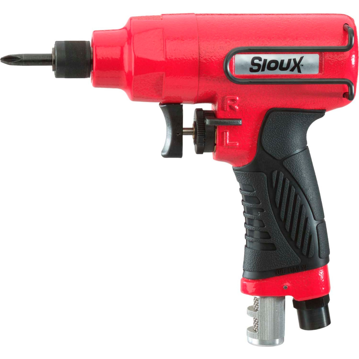 B2680304 0.25 in. Sioux Tools Impact Wrench with 70 ft. -lbs Max Torque Double Dog Impact & 0.25 in. Quick Change Shank, Red & Black