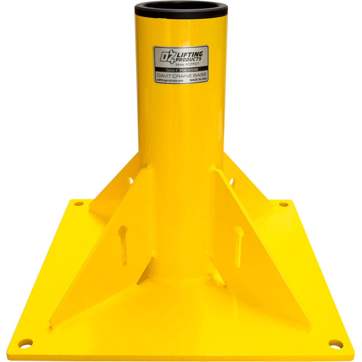 B1583563 Pedestal Base for Composite Davit Crane, Gold