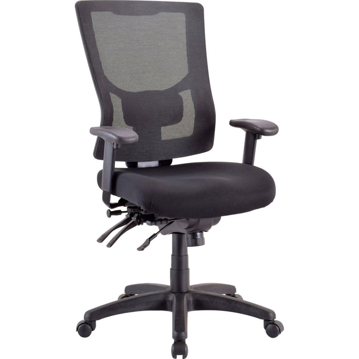 SP Richards B3250998 Fabric Lorell Conjure Executive Mesh High-Back Chair, Black - 25.18 x 26.81 x 43.68 in.