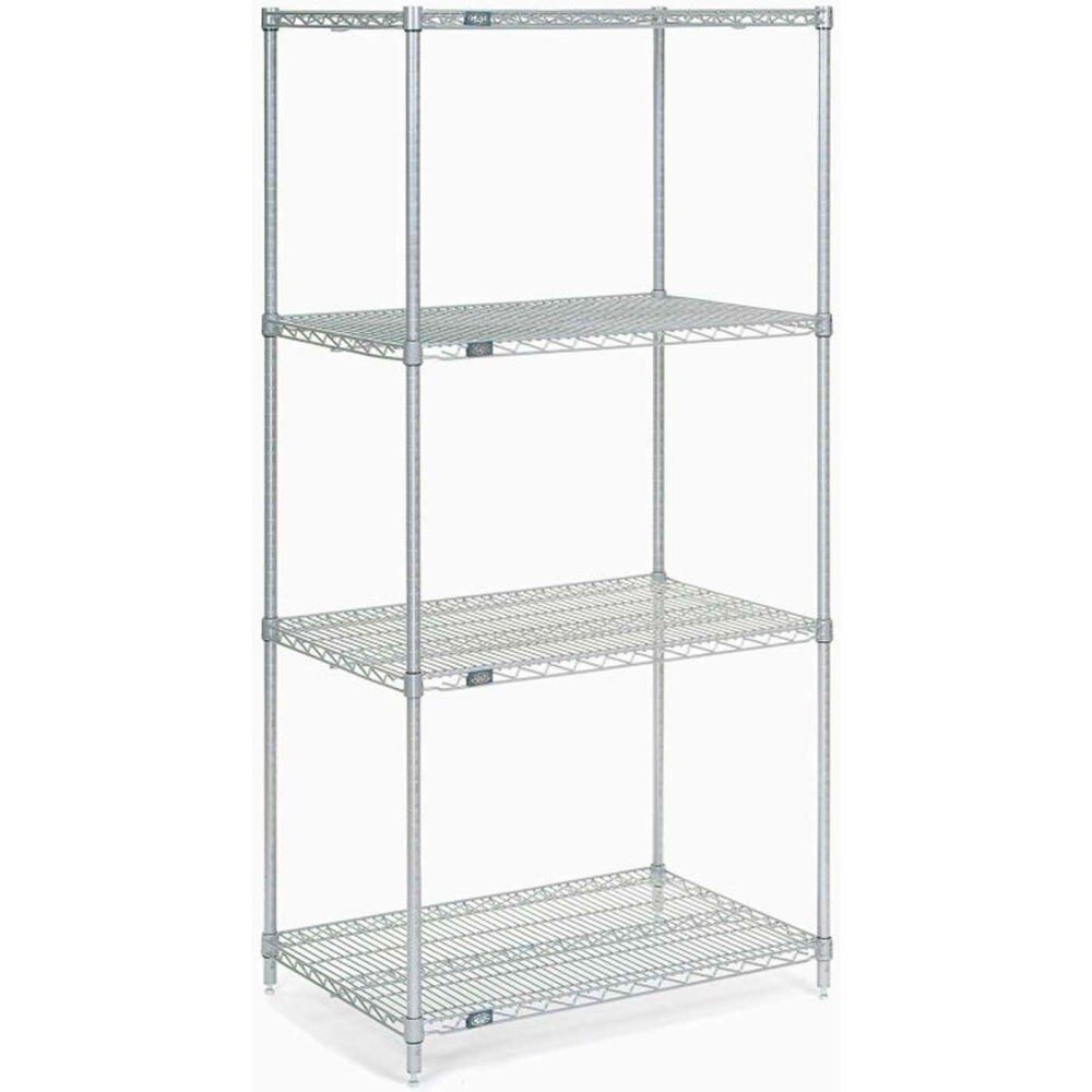 18246C5 18 x 24 x 63 in. 5 Tier Wire Shelving Starter Unit, Chrome