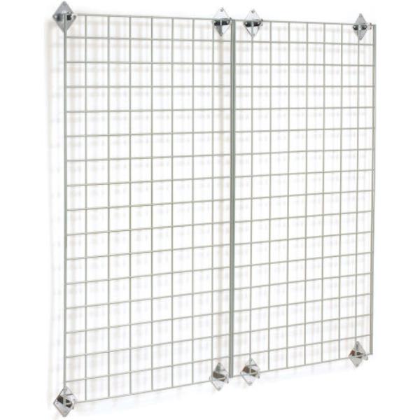 WG3648GN 36 x 48 in. Wire Grid Panel with Wall Mount Hook, Poly-Green