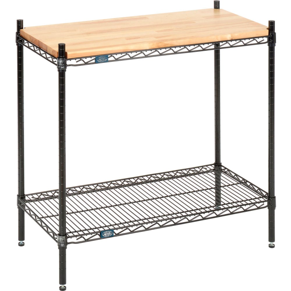 W14243C2 14 x 24 x 34 in. 2 Tier Wire Shelving Display Unit, Chrome