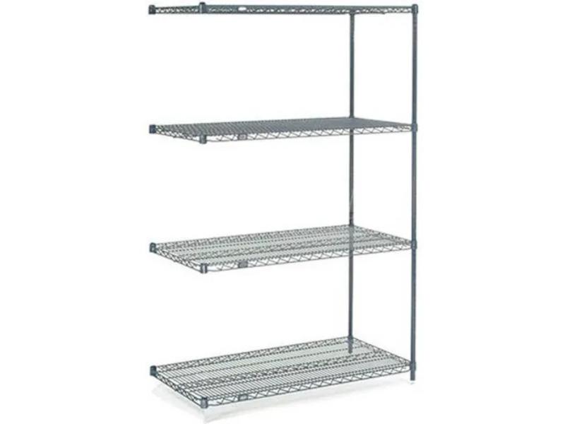 A18307N5 18 x 30 x 74 in. on 5 Tier Wire Shelving Add-On Unit, Blue