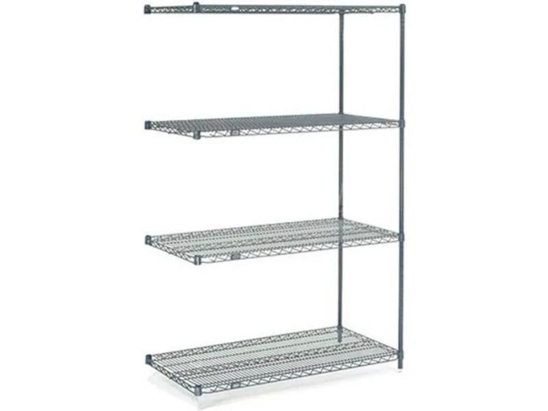 A24248N5 24 x 24 x 86 in. on 5 Tier Wire Shelving Add-On Unit, Blue Epoxy