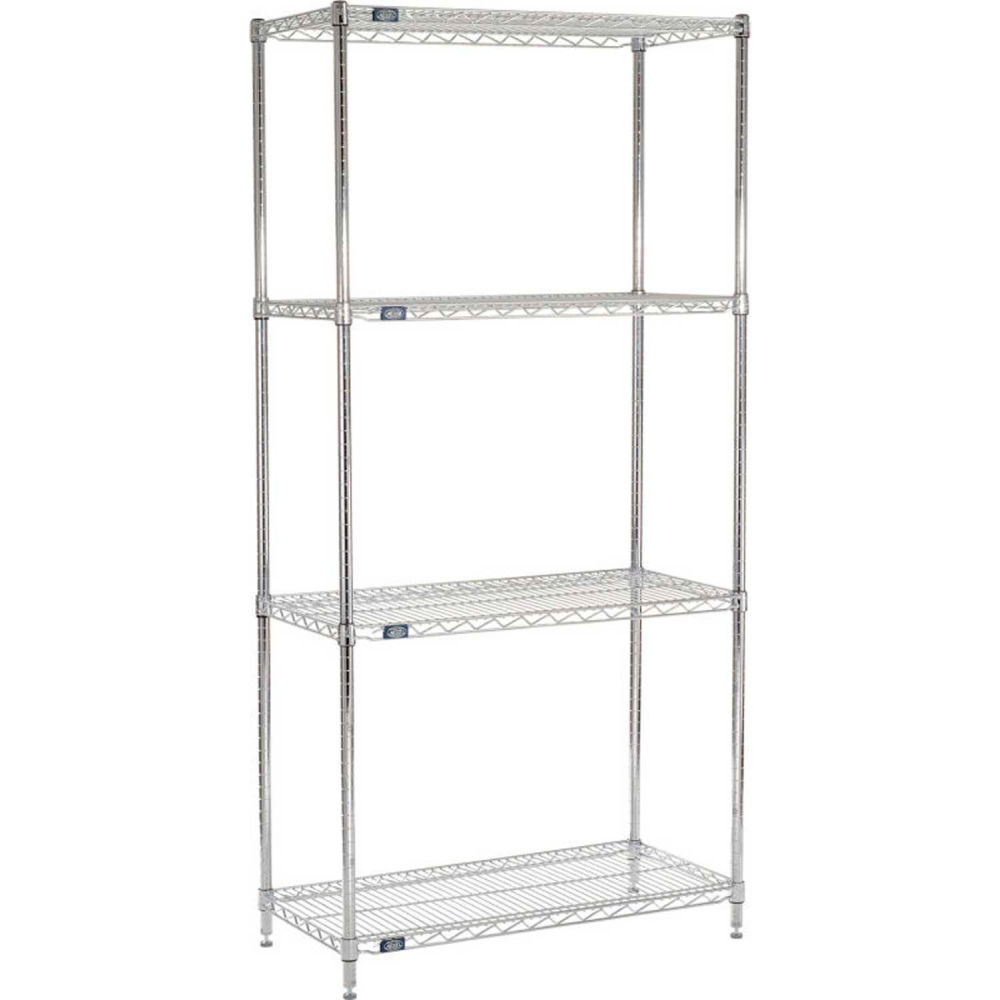 21488C5 21 x 48 x 86 in. 5 Tier Wire Shelving Starter Unit, Chrome