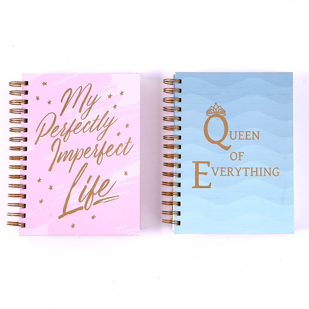 Picture of Eros Wholesale MG8045 8.5 x 6.25 in. Jumbo Spiral Queen Life Hot Stamp Journal - 2 Designs - 160 Sheet - 24 Per Case - Case of 6