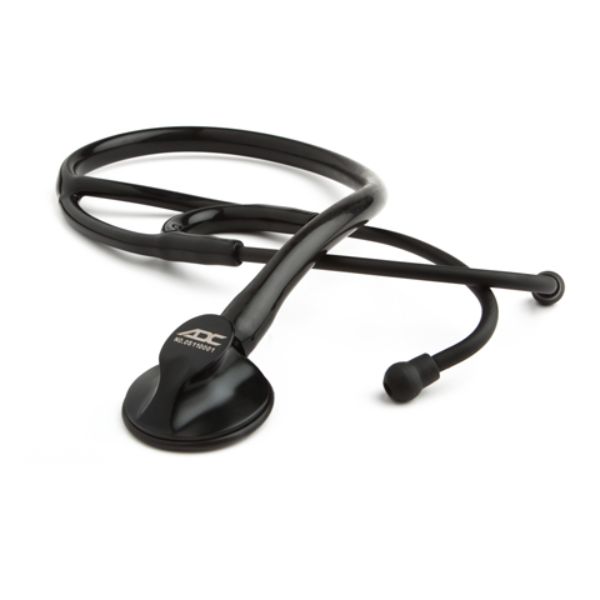 Picture of ADC AD600-ST-OS Unisex Adscope 600 Cardiology Stethoscope, Tactical All-Black - One Size