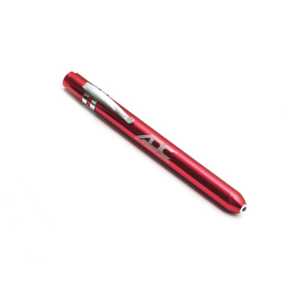 Picture of ADC AD353Q-RED-OS Unisex Metalite II Reusable Plunger Penlight, Red - One Size