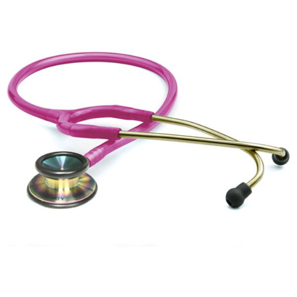 Picture of ADC AD603-IMRS-OS Unisex Adscope 603 Adult Clinician Stethoscope, Iridescent Metallic Raspberry - One Size