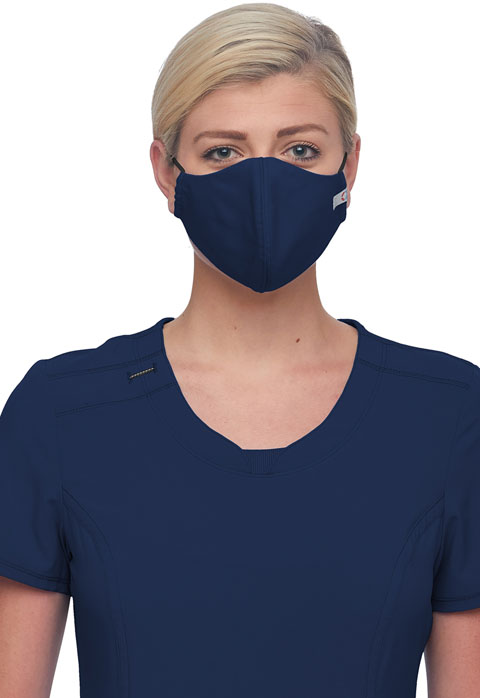 Picture of Cherokee WW560AB-NAV-S-M Unisex Adult Face Covering Mask Bundle Pack&#44; Navy - Small & Medium&#44; Pack of 5