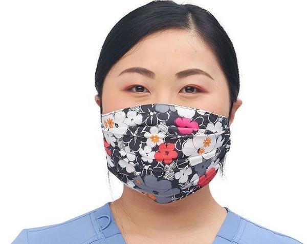 Picture of Cherokee CK508-STF2-OS Adult Reversible Pleated Face Covering Mask for Unisex&#44; A Sweet Flow & We Stick Together - One size