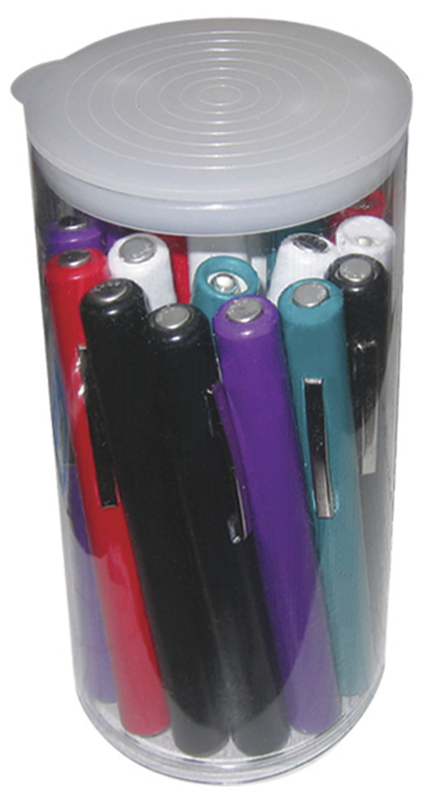 Picture of ADC AD358-AST-OS Unisex Disposable Penlight Cylinder, Assorted Color - One Size, Pack of 22