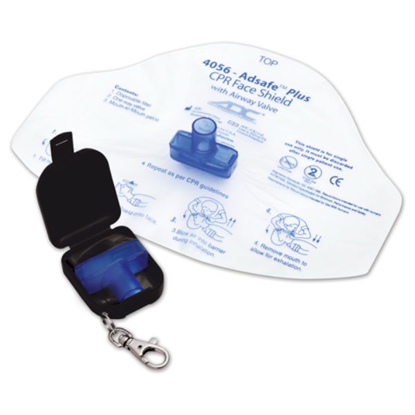 Picture of ADC AD4056Q-BK-OS Unisex Adsafe Plus Face Shield with Keychain&#44; Black - One Size