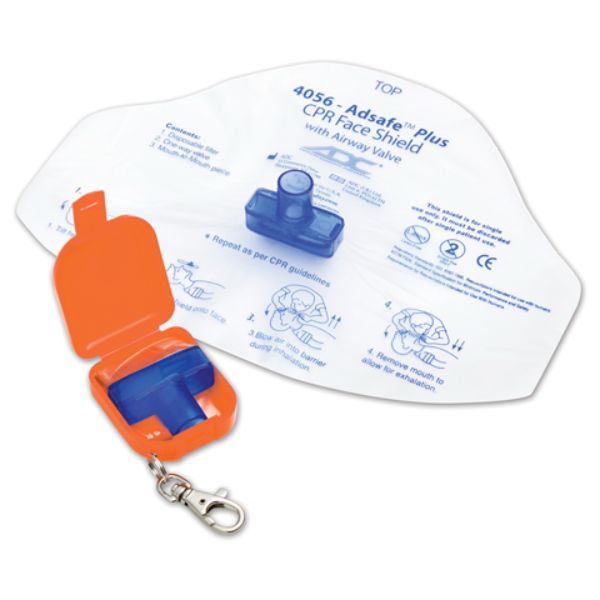 Picture of ADC AD4056Q-ORG-OS Unisex Adsafe Plus Face Shield with Keychain&#44; Orange - One Size