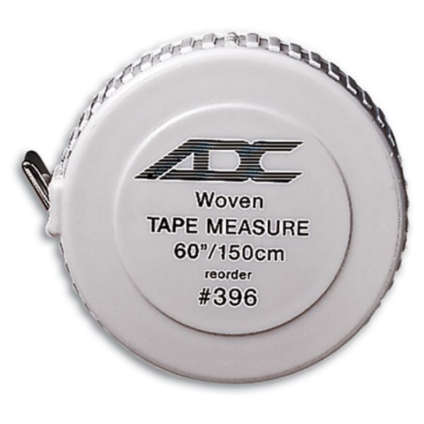 Picture of ADC AD396Q-WHT-OS Unisex Standard Woven Tape Measure&#44; White - One Size