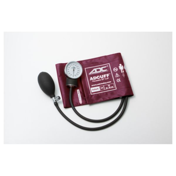 Picture of ADC AD76011Q-BD-OS Unisex Prosphyg 760 Adult Pocket Aneroid Sphygmomanometer&#44; Burgundy - One Size