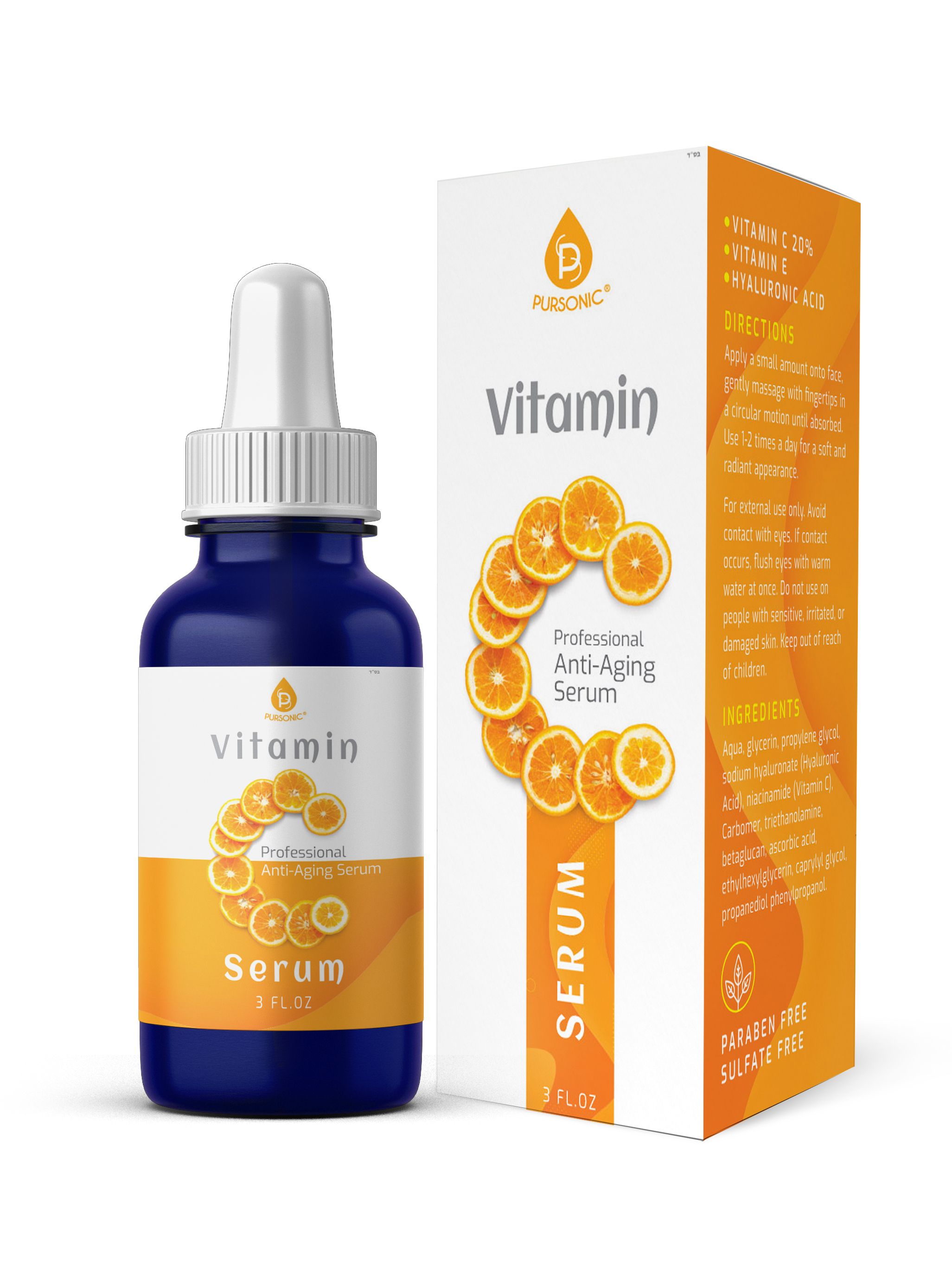 3 oz Vitamin C Serum Collagen Protection