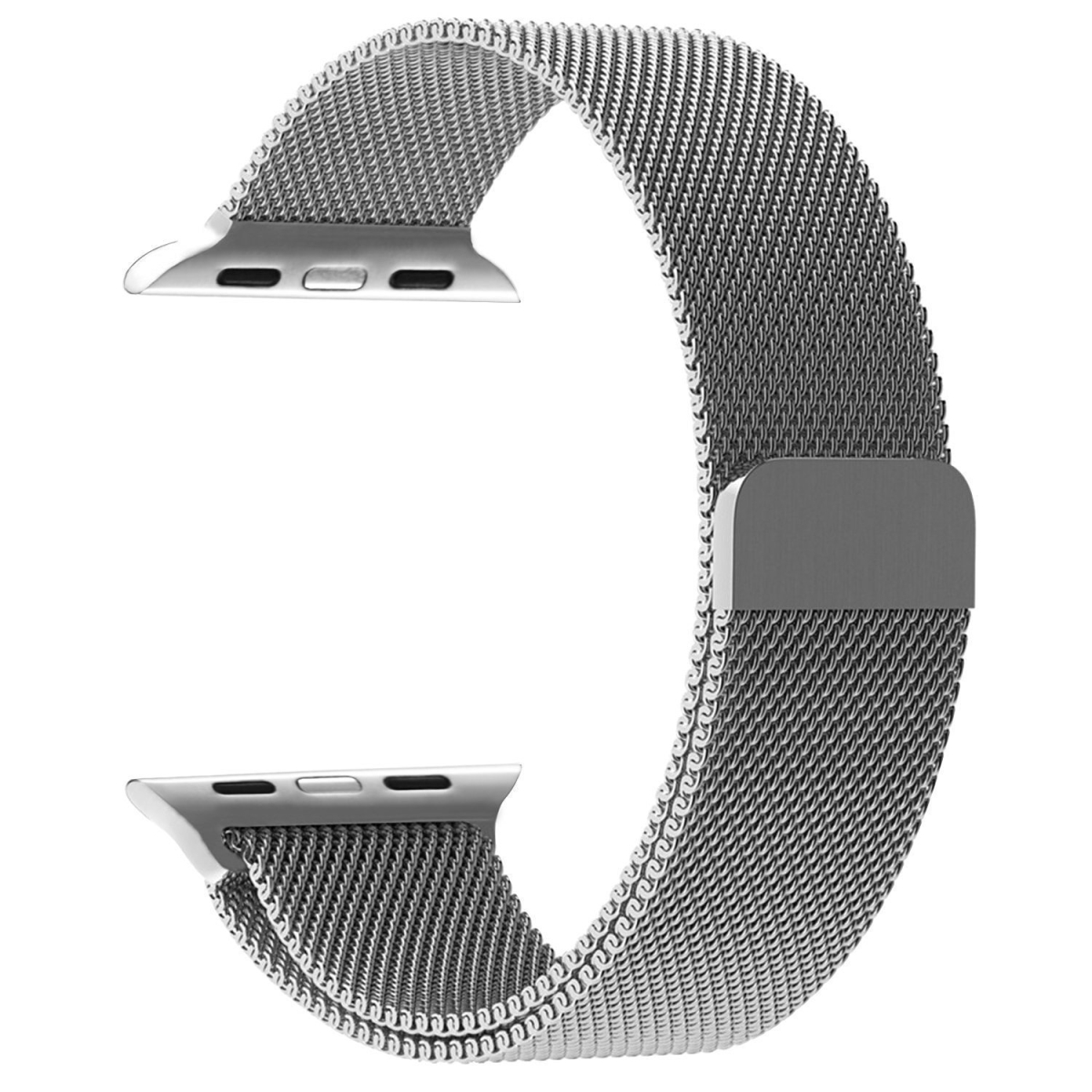 SlV38mm 38 mm Smart Watch Band, Fully Magnetic Closure Clasp Stainless Steel Bracelet Band for Watch Sport & Edition-silver -  PENOM