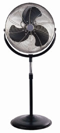 Picture of Optimus F4205 20 in. Industrial Grade HV Oscil Stand Fan - Chrome Grill