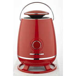 Optimus Information H7321RD Portable 360 Surround Ceramic Heater, Red